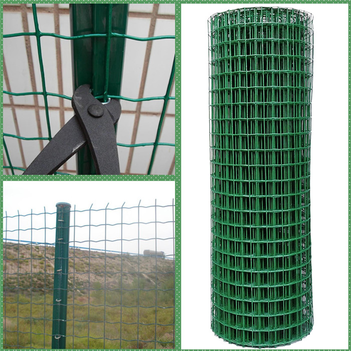 Green PVC Coated Welded Wire Fence