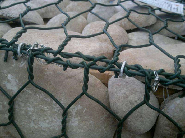 Vinyl लेपित gabion बास्केट