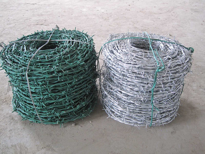 PVC pārklājumu Barb Wire 