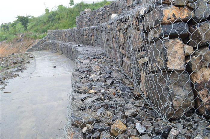 گرم ڈپ جستی Gabion باکس