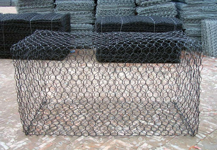 Vinyl लेपित gabion बास्केट