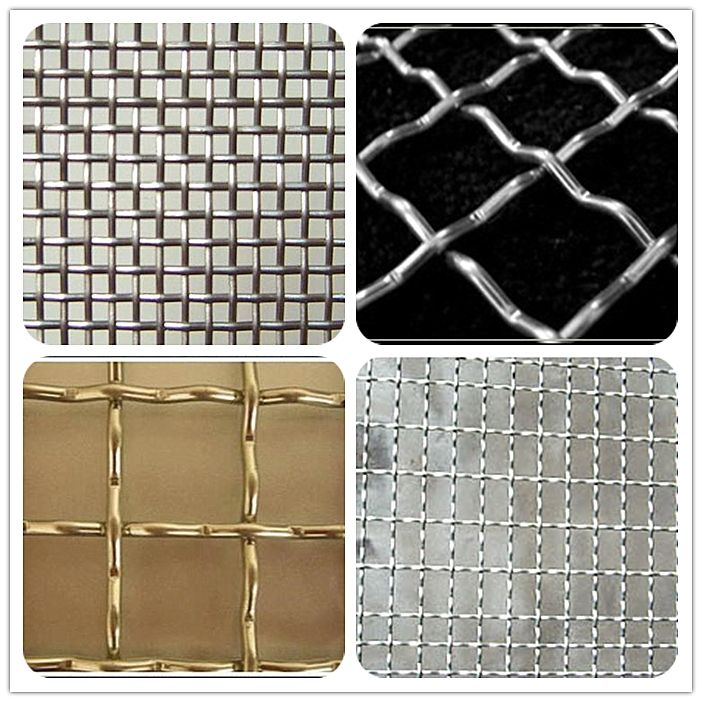 Galvanized mesh crimped