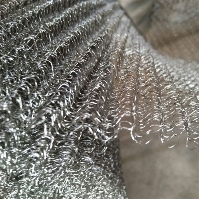 Gas Flytande Filter mesh Knitted ståltrådsnät