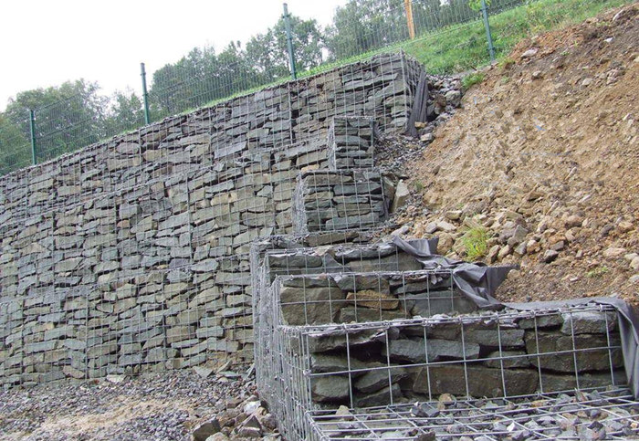 Panas menurun Gabions Galvanized 