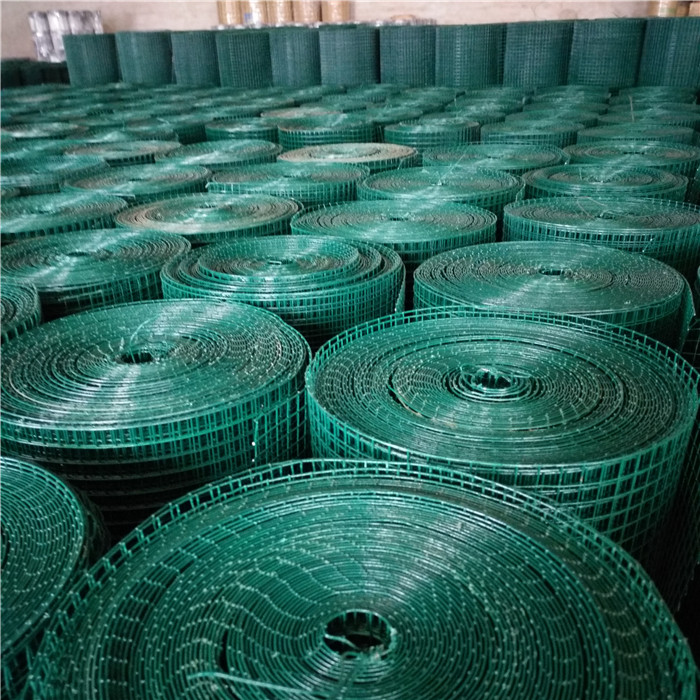 PVC կաղապարով welded ցանց Rolls 